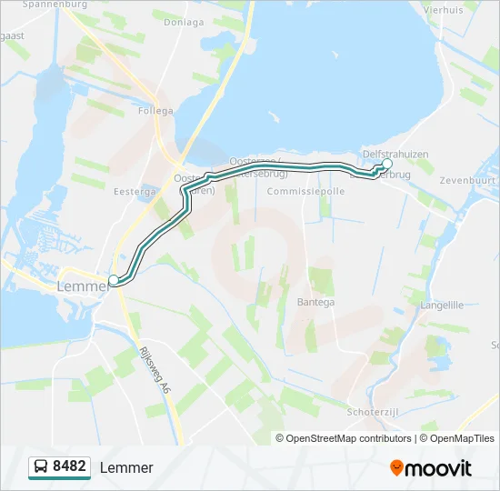 8482 Bus Line Map