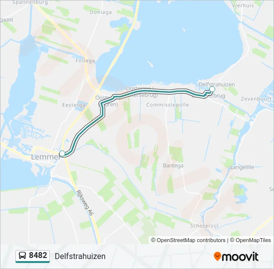 8482 Bus Line Map