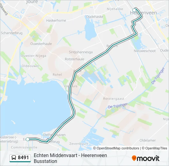 8491 Bus Line Map