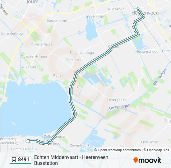8491 Bus Line Map