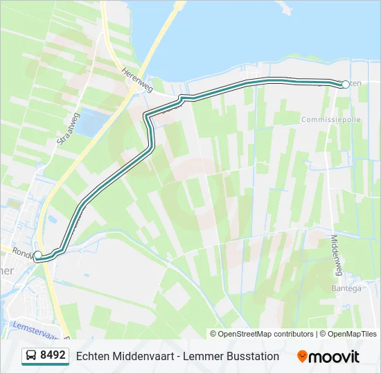 8492 Bus Line Map