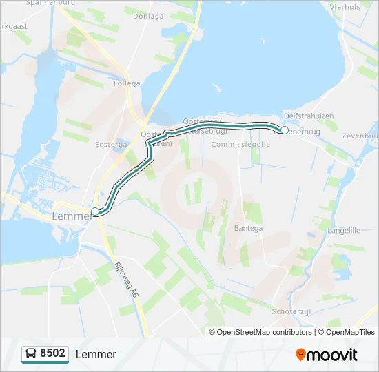 8502 Bus Line Map