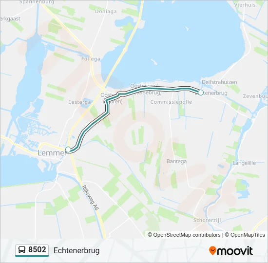 8502 Bus Line Map