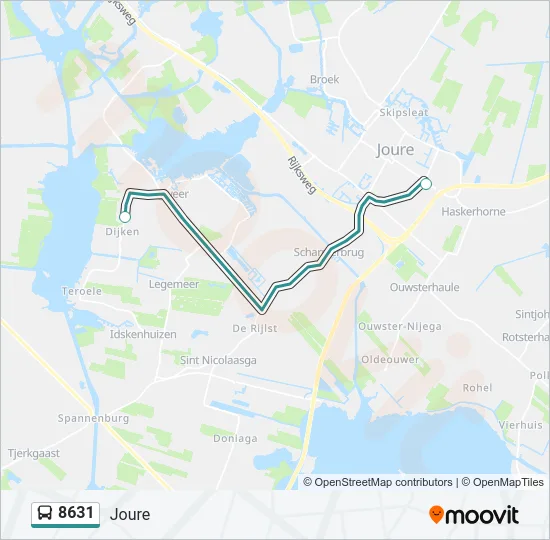 8631 Bus Line Map