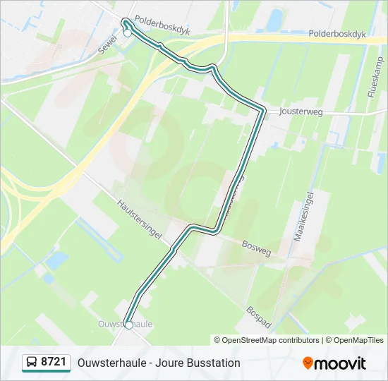 8721 Bus Line Map