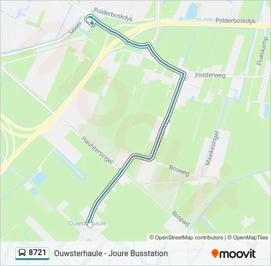 8721 Bus Line Map