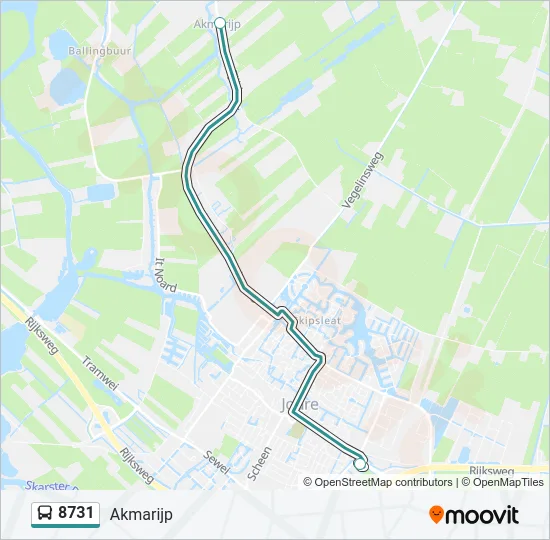 8731 Bus Line Map