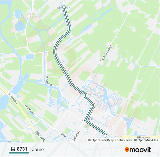 8731 Bus Line Map