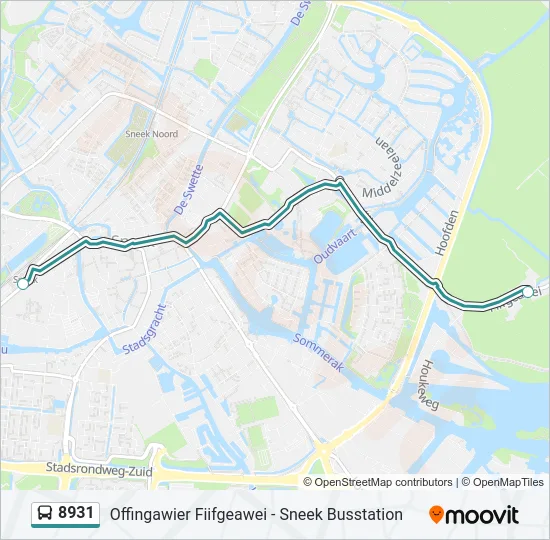 8931 Bus Line Map