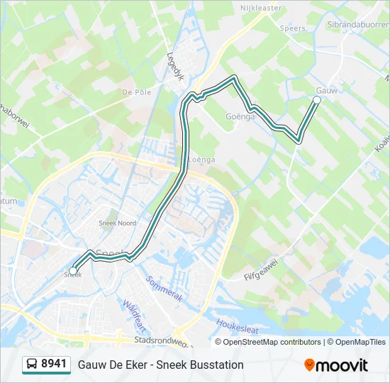 8941 Bus Line Map