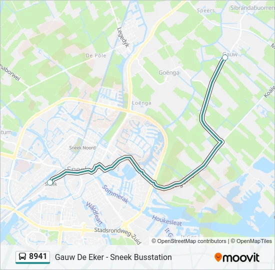 8941 Bus Line Map