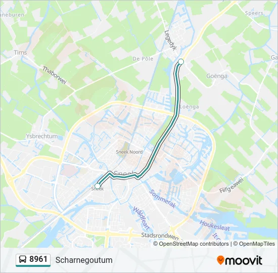 8961 Bus Line Map