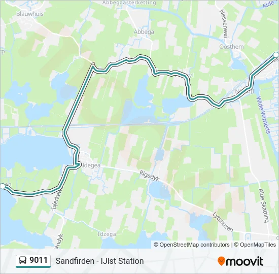 9011 Bus Line Map