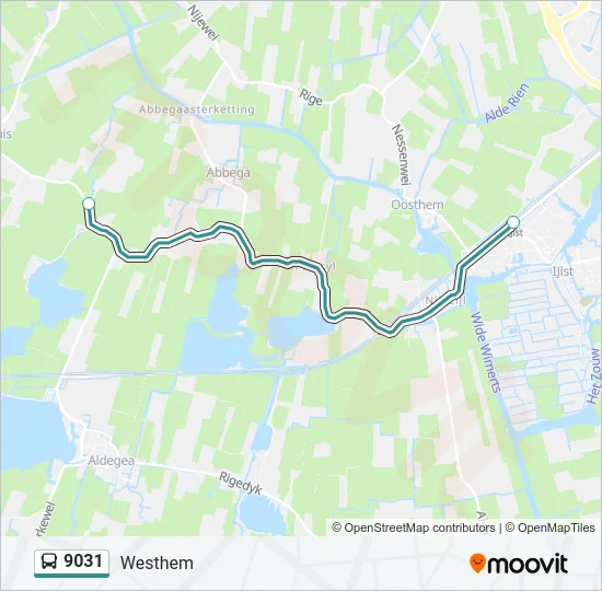 9031 Bus Line Map