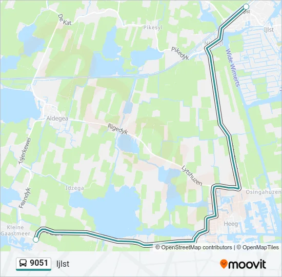 9051 Bus Line Map