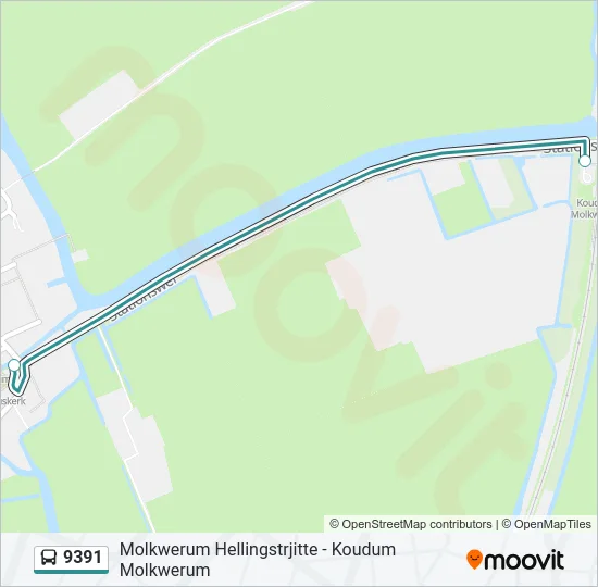 9391 Bus Line Map