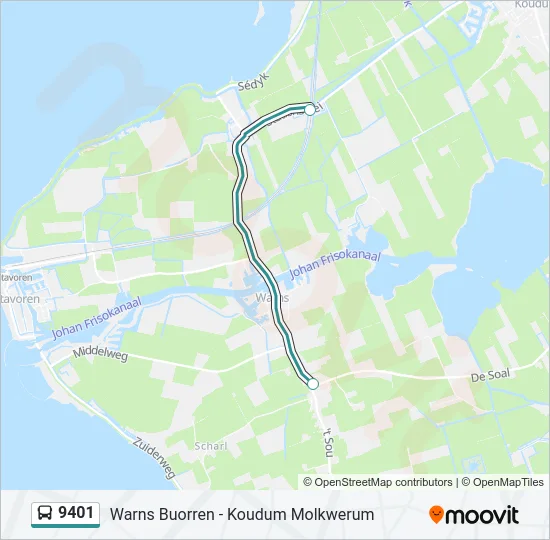 9401 Bus Line Map