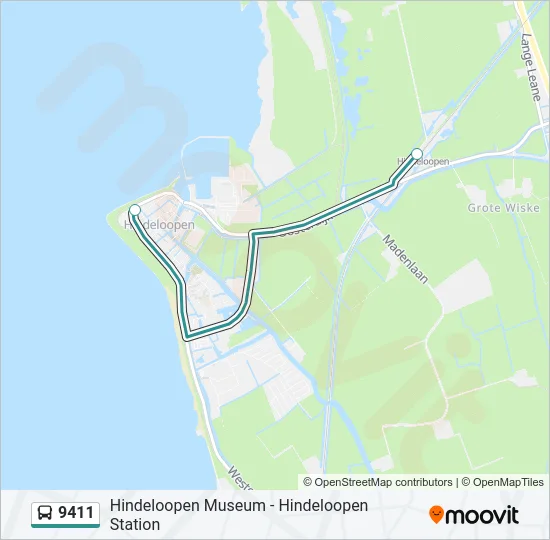 9411 Bus Line Map