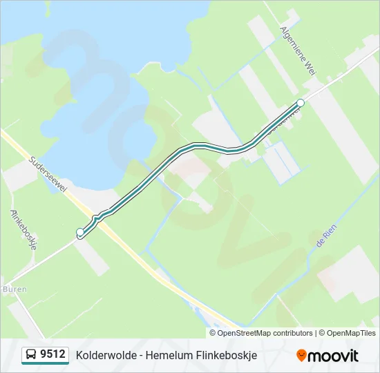 9512 Bus Line Map