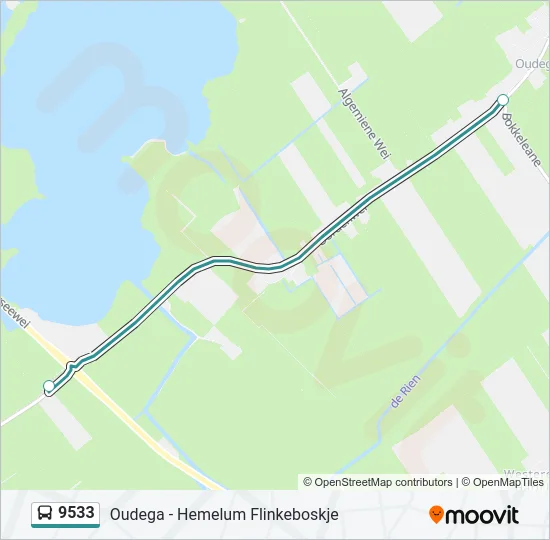 9533 Bus Line Map