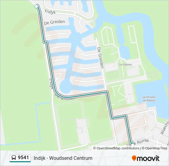 9541 Bus Line Map