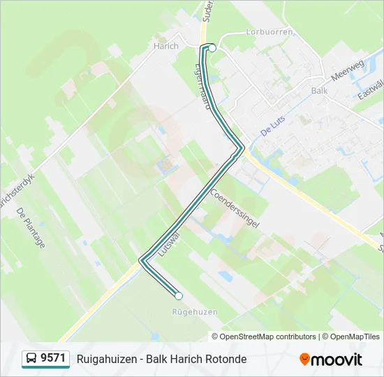 9571 Bus Line Map