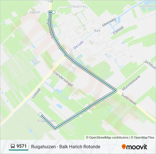 9571 Bus Line Map