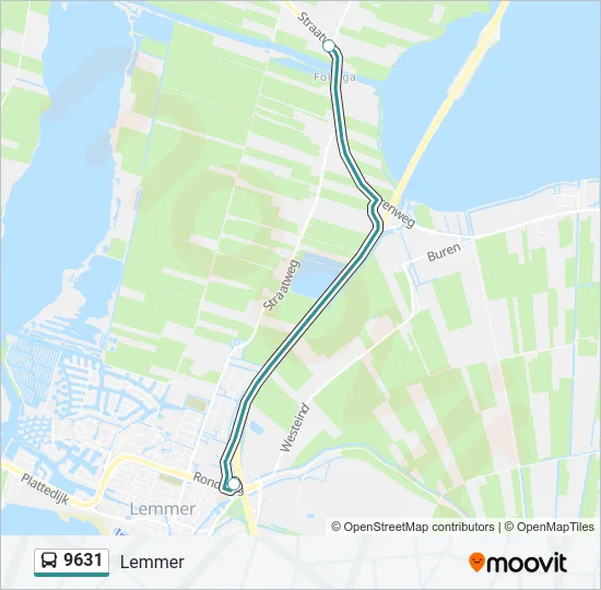 9631 Bus Line Map