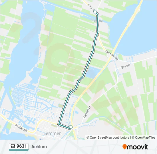 9631 Bus Line Map
