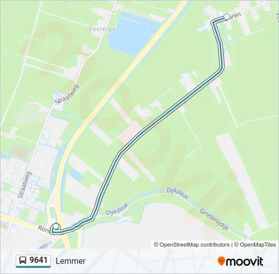9641 Bus Line Map