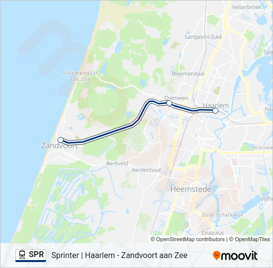 Trein SPR lijnkaart