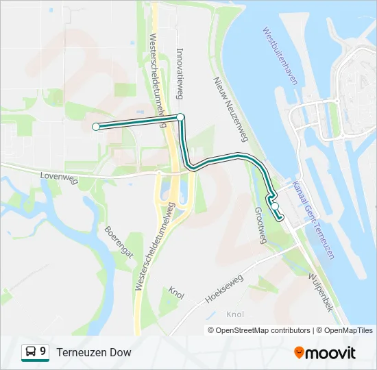 9 Bus Line Map