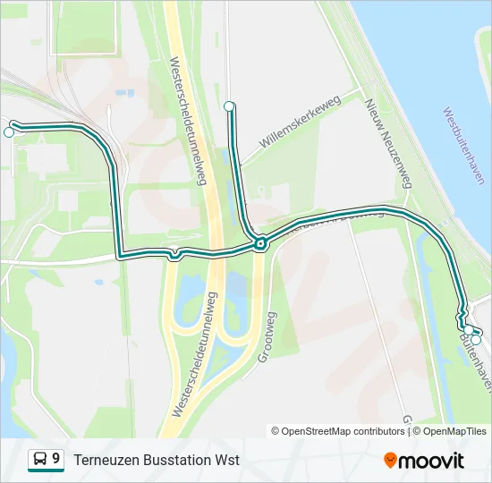 9 Bus Line Map