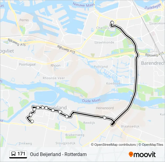 171 Bus Line Map