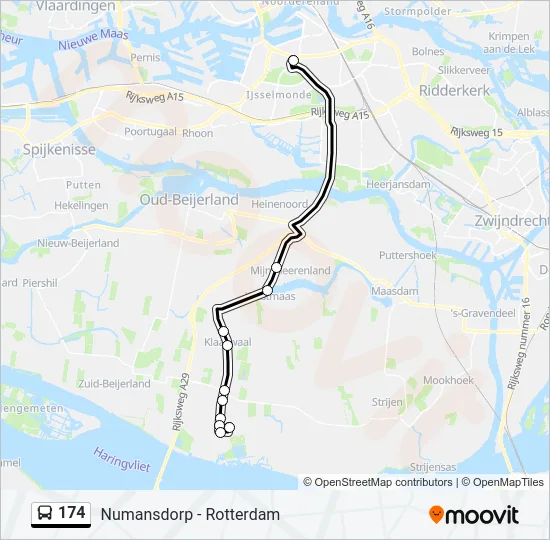 174 Bus Line Map