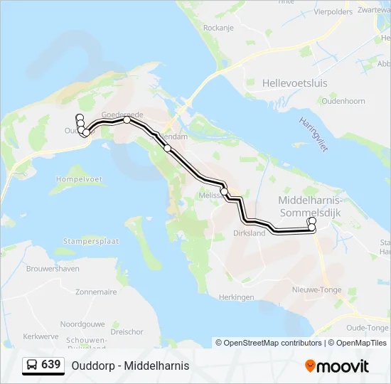 639 Bus Line Map