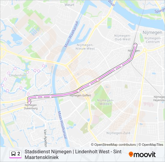2 Bus Line Map