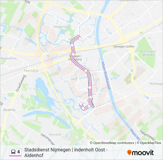 4 Bus Line Map