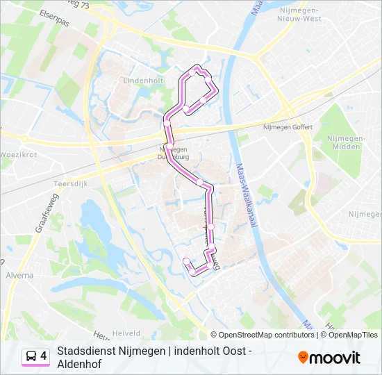4 Bus Line Map