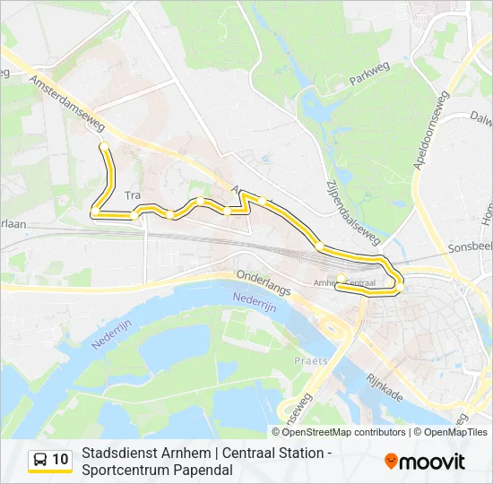 10 Bus Line Map