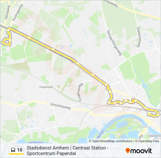 10 Bus Line Map