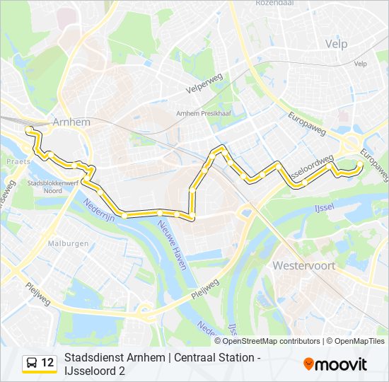 12 bus Line Map