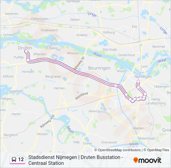 12 Bus Line Map