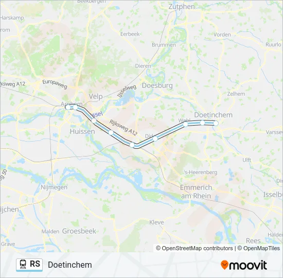Trein RS lijnkaart