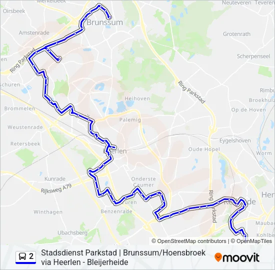 2 Bus Line Map