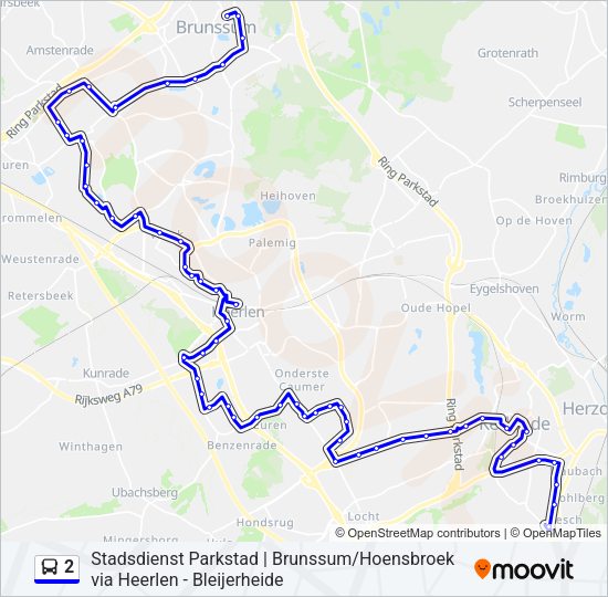 2 Bus Line Map