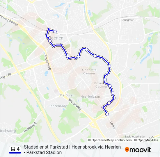 4 Bus Line Map
