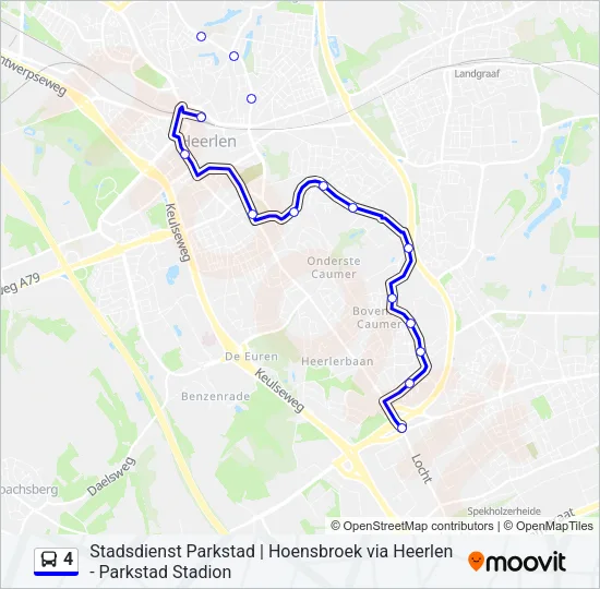 4 Bus Line Map