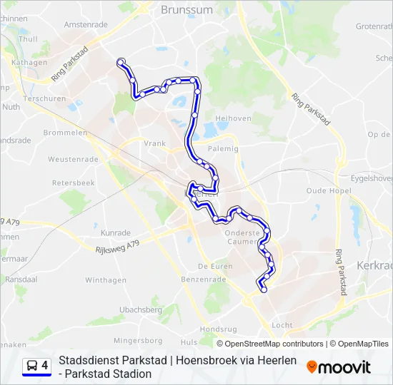 4 Bus Line Map