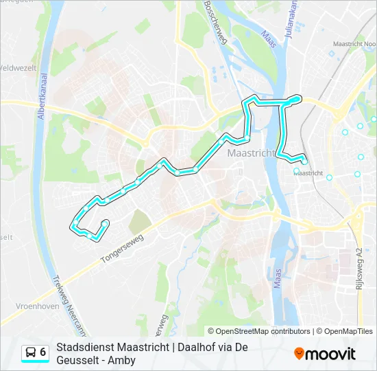6 Bus Line Map